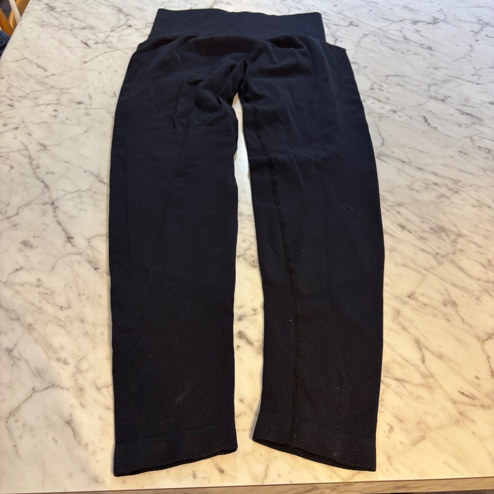 Halara Seamless High Waisted Leggings Black Sculpting Yoga Gym Pants - Picture 4 of 6